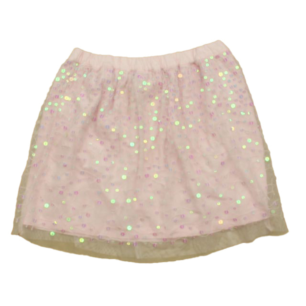 Crewcuts Girls Pink Sequins Skirt size: 6-7 Years